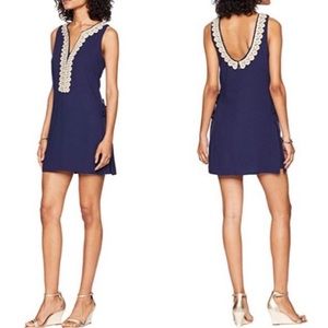 Lilly Pulitzer Donna Romper True Navy 00 NWT